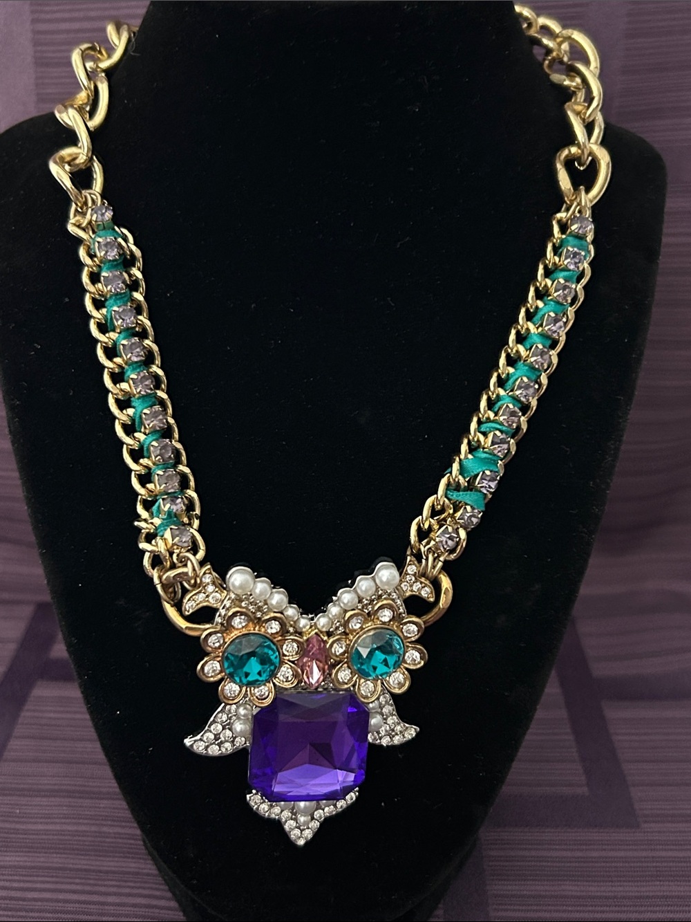 Betsey Johnson Critters Collection Owl necklace